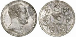 Silberne Münze aus Russland für Auktionen